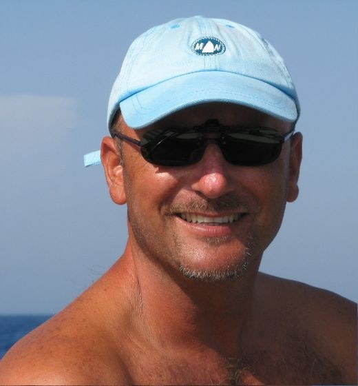 Paolo Scainetti in mare, a bordo